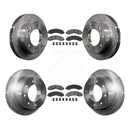 Brake Rotors & Semi-Metallic Pad Front Rear Kit For GMC Chevrolet Sierra 2500 HD