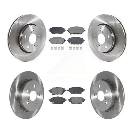 Disc Brake Rotors And Semi-Metallic Pads Front Rear Kit For Toyota C-HR