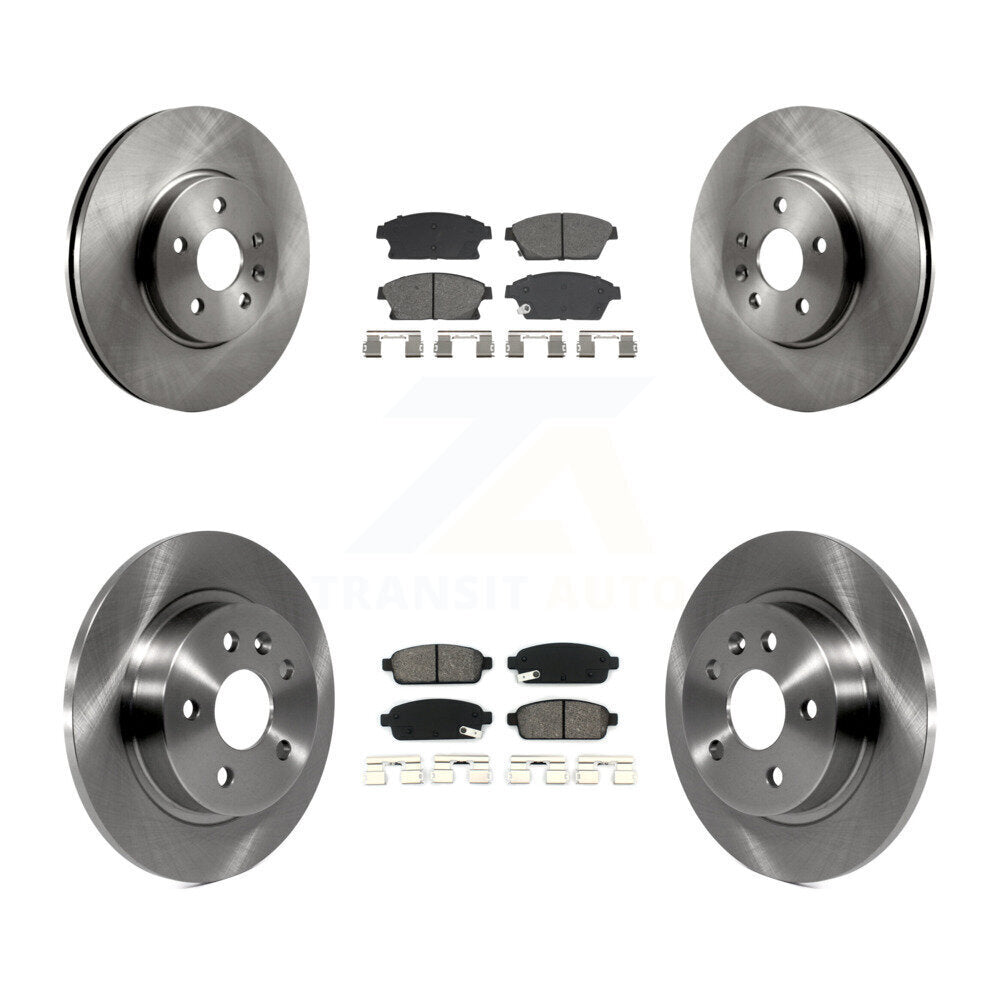 Brake Rotor And Semi-Metallic Pad Front Rear Kit For Chevrolet Trax Buick Encore