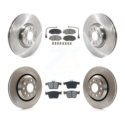 Brake Rotors & Semi-Metallic Pad Front Rear Kit For Volkswagen Atlas Cross Sport
