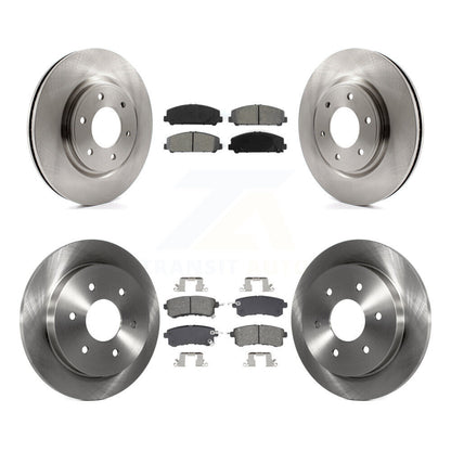 Brake Rotors Semi-Metallic Pad Front Rear Kit For Nissan Armada With Solid Rotor