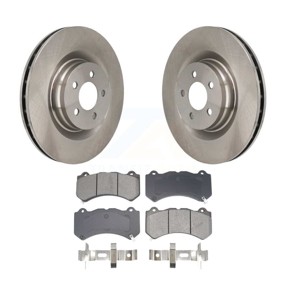 Disc Brake Rotors And Semi-Metallic Pads Front Kit For Dodge Challenger Charger