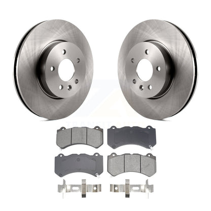 Disc Brake Rotors And Semi-Metallic Pads Front Kit For Cadillac ATS V