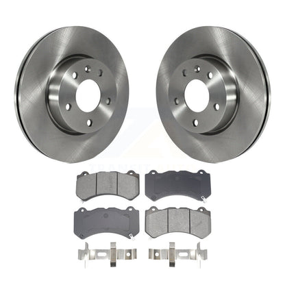 Disc Brake Rotors And Semi-Metallic Pads Front Kit For 2017 Cadillac ATS V