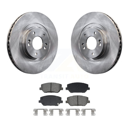 Disc Brake Rotors And Semi-Metallic Pad Front Kit For 2019-2020 Hyundai Santa Fe
