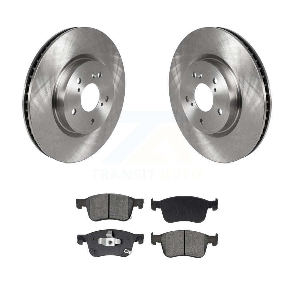 Brake Rotor And Semi-Metallic Pad Front Kit For Honda Civic Accord Acura Integra