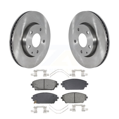 Disc Brake Rotors And Semi-Metallic Pads Front Kit For Mazda 3 Sport FWD