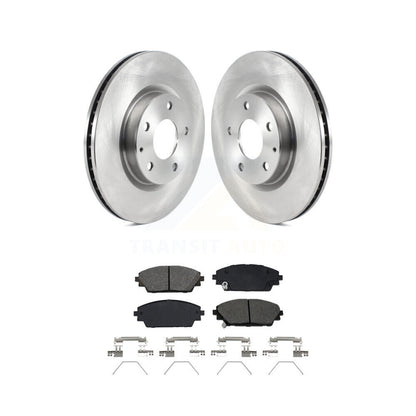 Disc Brake Rotors And Semi-Metallic Pads Front Kit For 2020-2023 Mazda CX-30
