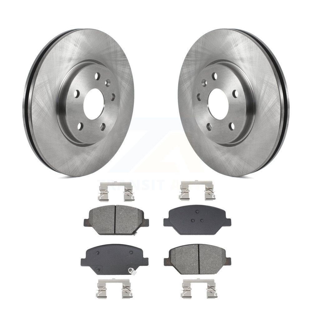 Brake Rotor And Semi-Metallic Pad Front Kit For 2019 Buick Envision Cadillac XT4