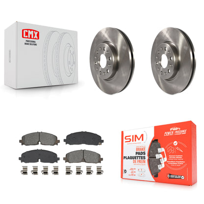 Brake Rotor Semi-Metallic Pad Front Kit For Chevrolet Traverse Blazer GMC Acadia