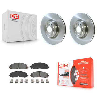 Brake Rotors Semi-Metallic Pad Front Kit For 2021 Cadillac XT5 Buick Enclave XT6