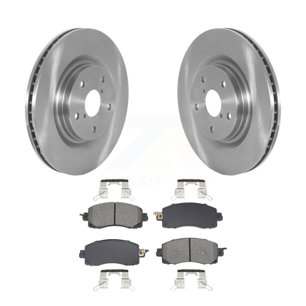 Brake Rotors & Semi-Metallic Pad Front Kit For Subaru Forester Outback Crosstrek