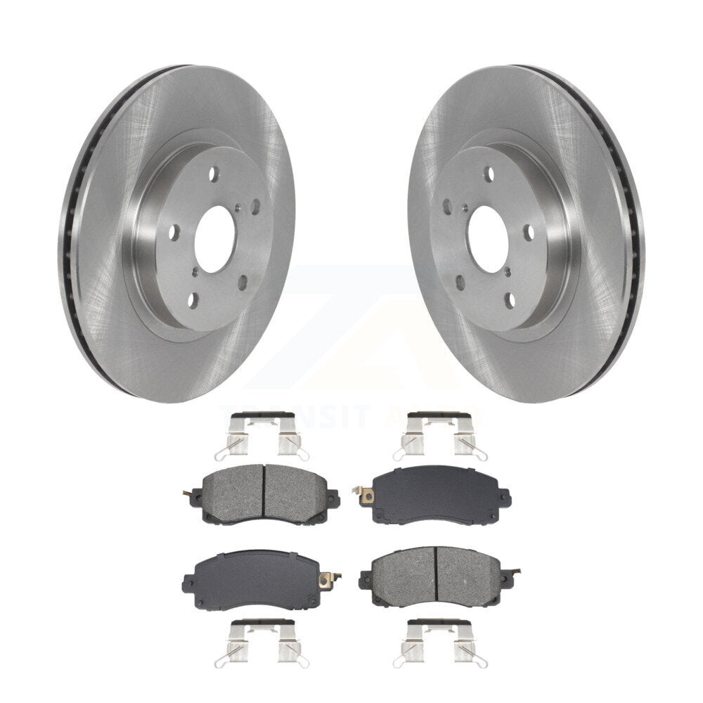 Disc Brake Rotors And Semi-Metallic Pads Front Kit For Subaru Forester