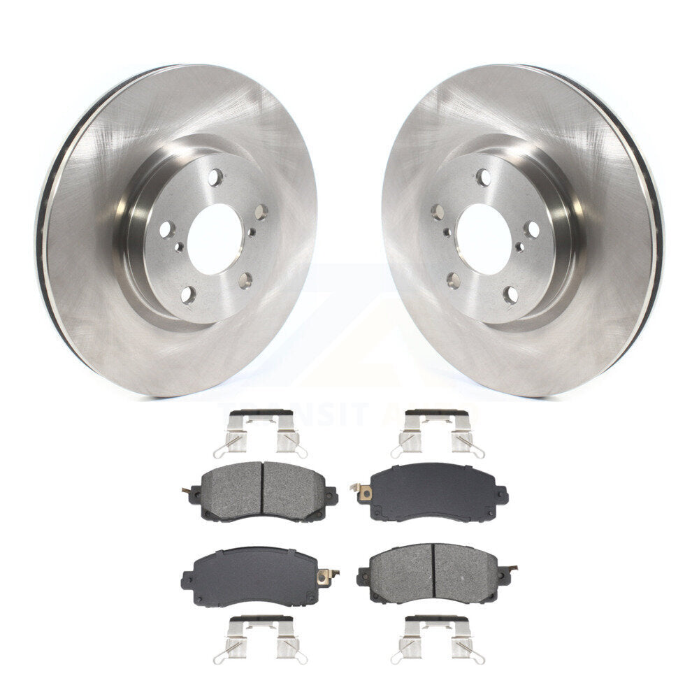 Disc Brake Rotors And Semi-Metallic Pads Front Kit For Subaru Impreza