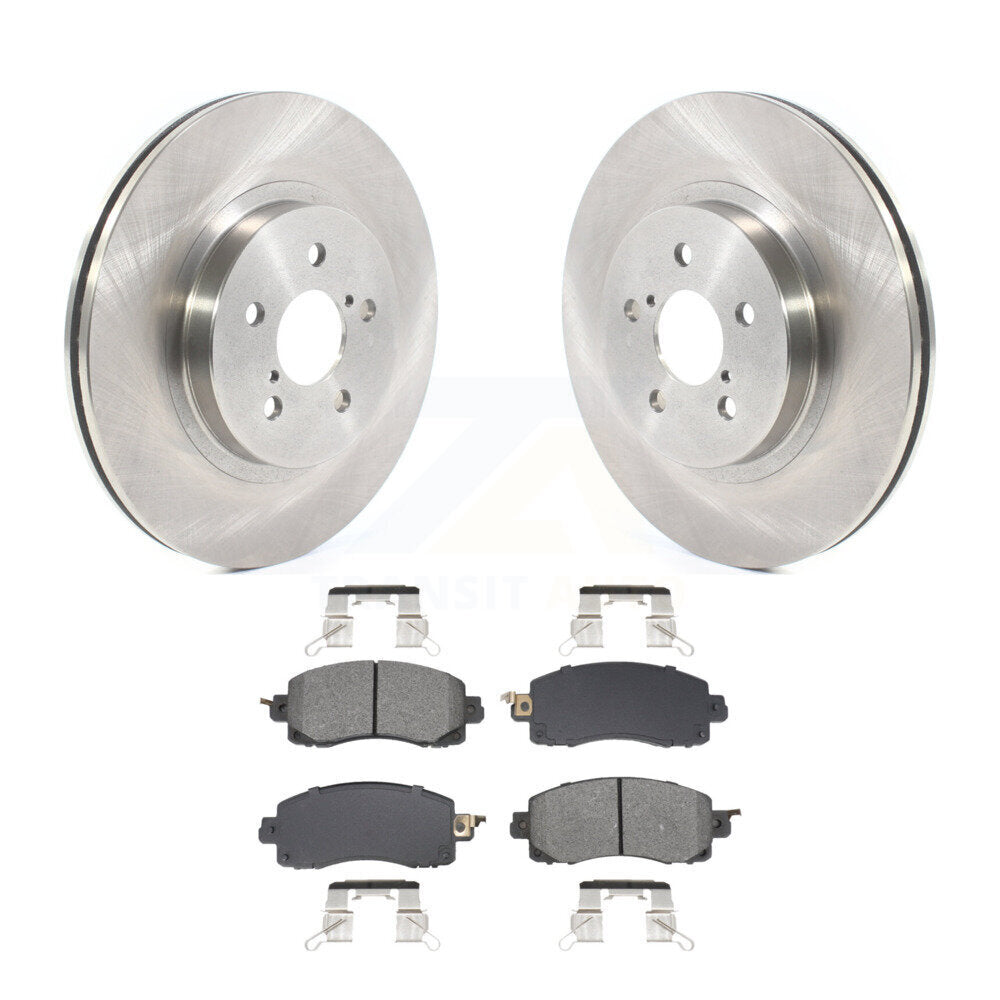 Disc Brake Rotors And Semi-Metallic Pads Front Kit For Subaru Crosstrek Impreza