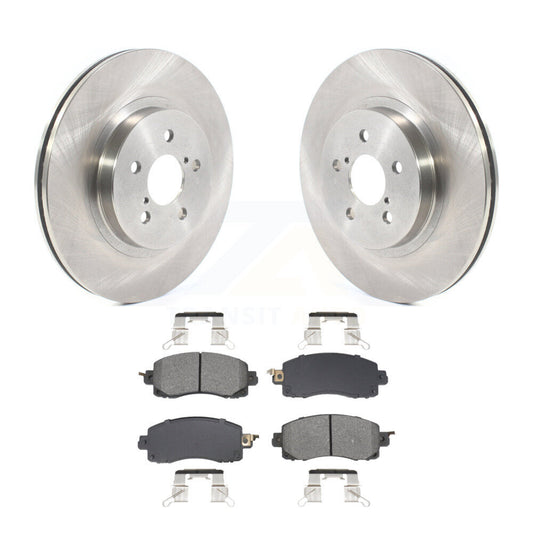 Disc Brake Rotors And Semi-Metallic Pads Front Kit For Subaru Crosstrek Impreza
