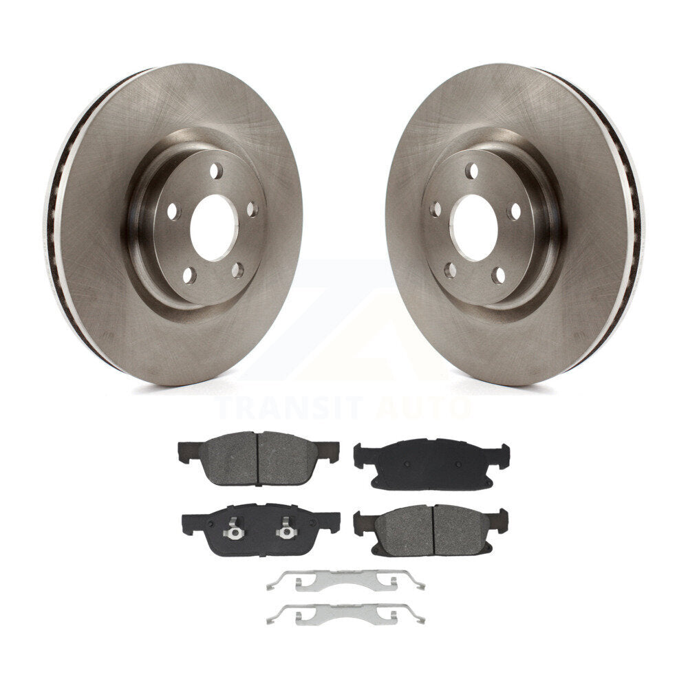 Disc Brake Rotors And Semi-Metallic Pads Front Kit For Lincoln Continental