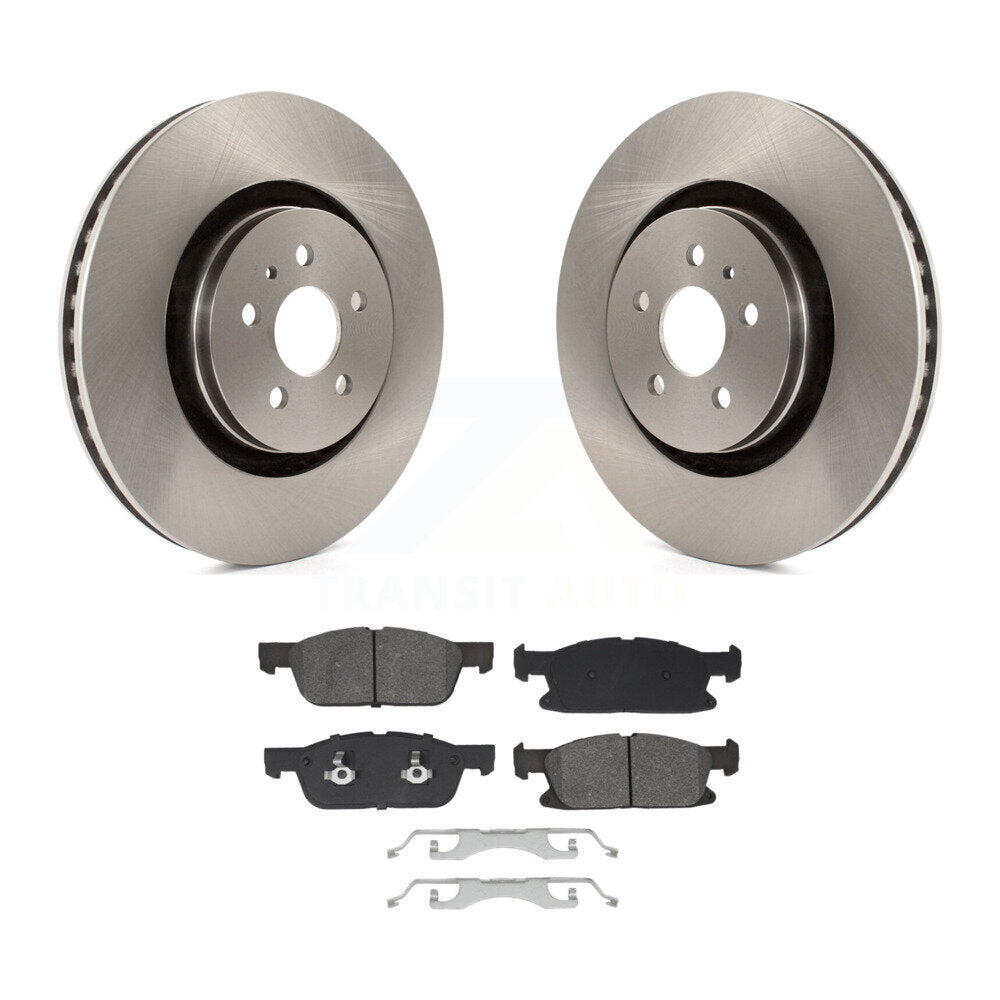 Brake Rotors Semi-Metallic Pad Front Kit For Ford Fusion Lincoln MKZ Continental