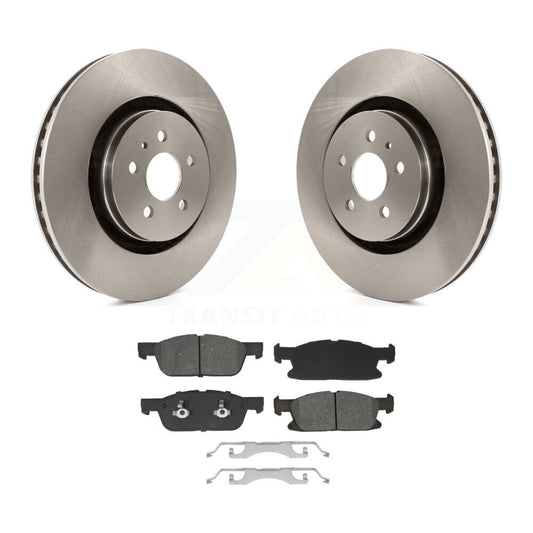 Brake Rotors Semi-Metallic Pad Front Kit For Ford Fusion Lincoln MKZ Continental