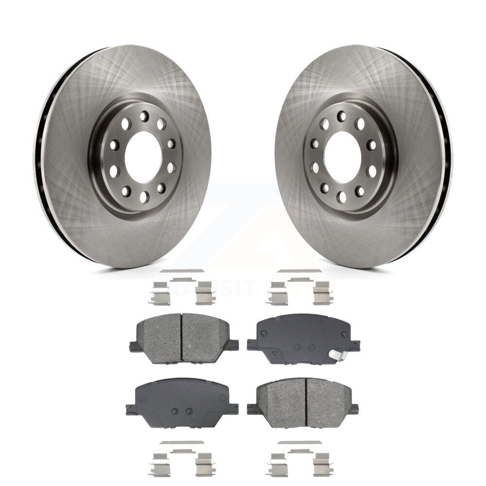 Disc Brake Rotor Semi-Metallic Pad Front Kit For Jeep Compass Renegade Fiat 500X