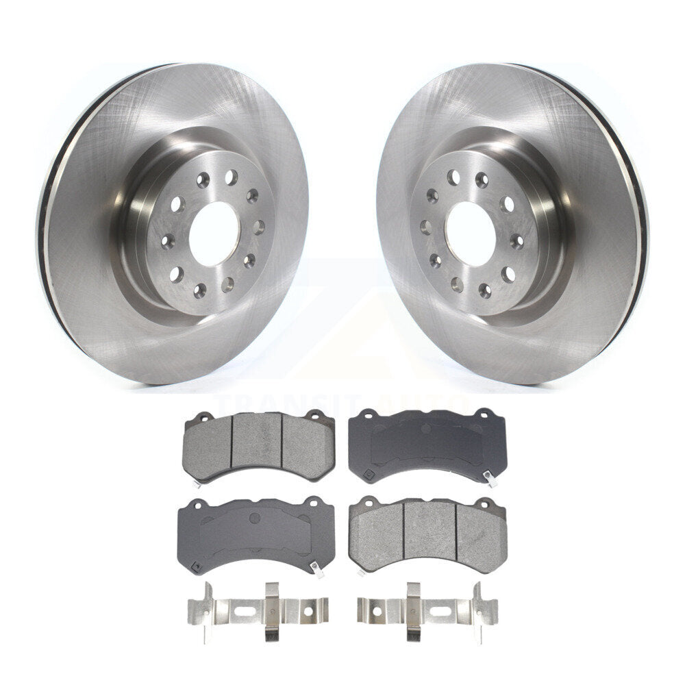 Disc Brake Rotors And Semi-Metallic Pads Front Kit For Cadillac CTS