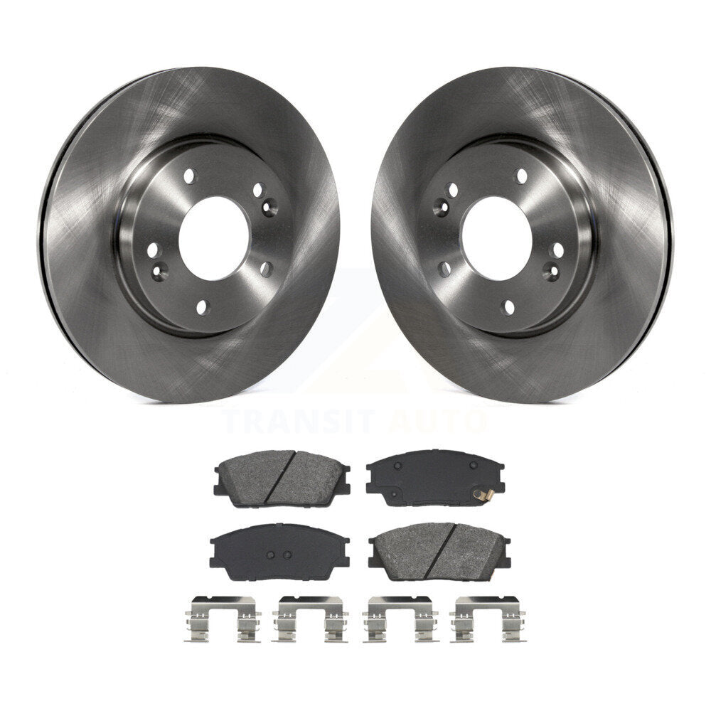 Disc Brake Rotors And Semi-Metallic Pads Front Kit For Hyundai Venue Kia Soul
