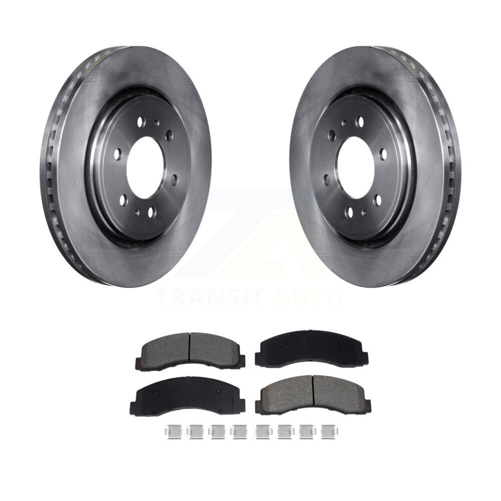 Disc Brake Rotor & Semi-Metallic Pad Front Kit For Ford F-150 Expedition Lincoln