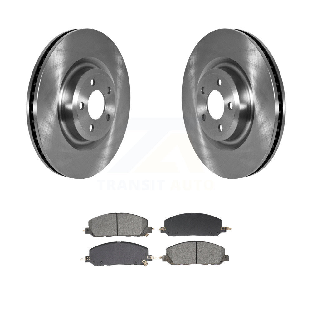 Brake Rotor Semi-Metallic Pad Front Kit For Ford Explorer Lincoln Aviator Police