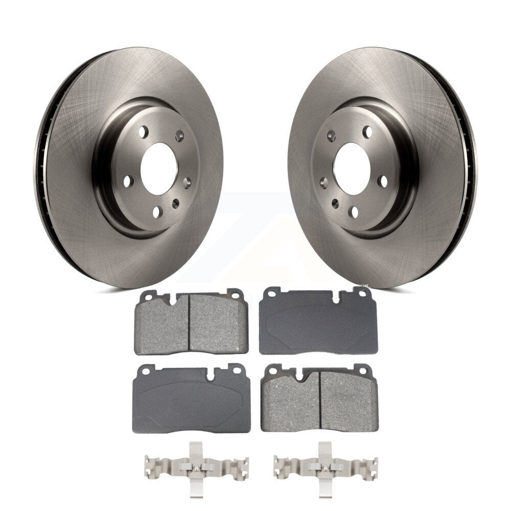 Disc Brake Rotors And Semi-Metallic Pads Front Kit For Audi Q5