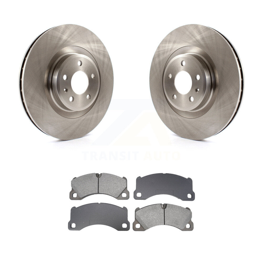 Disc Brake Rotors And Semi-Metallic Pads Front Kit For 2017 Porsche Macan Base