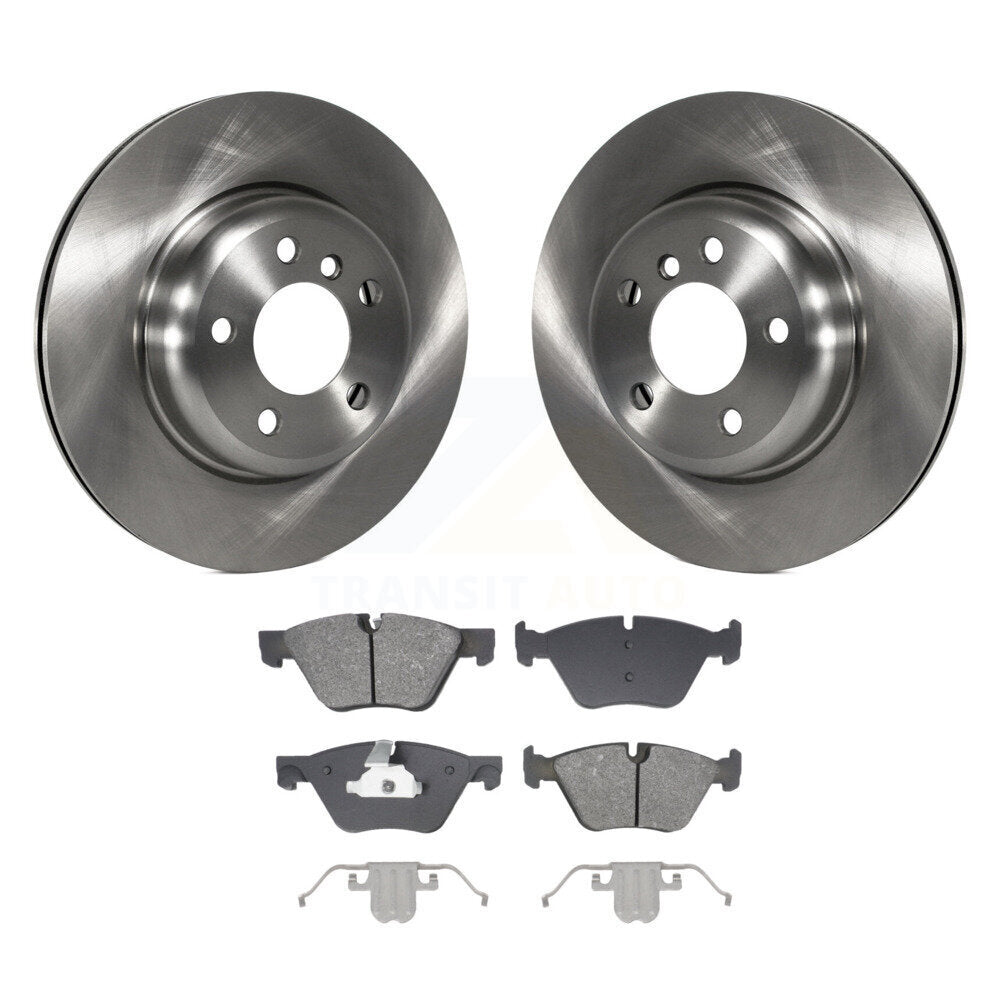 Disc Brake Rotors And Semi-Metallic Pads Front Kit For BMW 528i xDrive