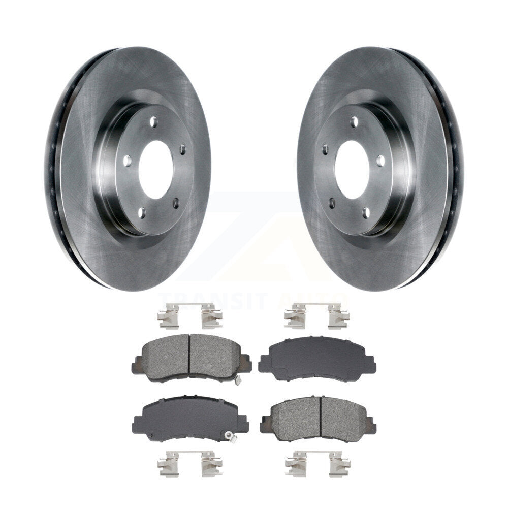 Disc Brake Rotors And Semi-Metallic Pads Front Kit For Mitsubishi Eclipse Cross