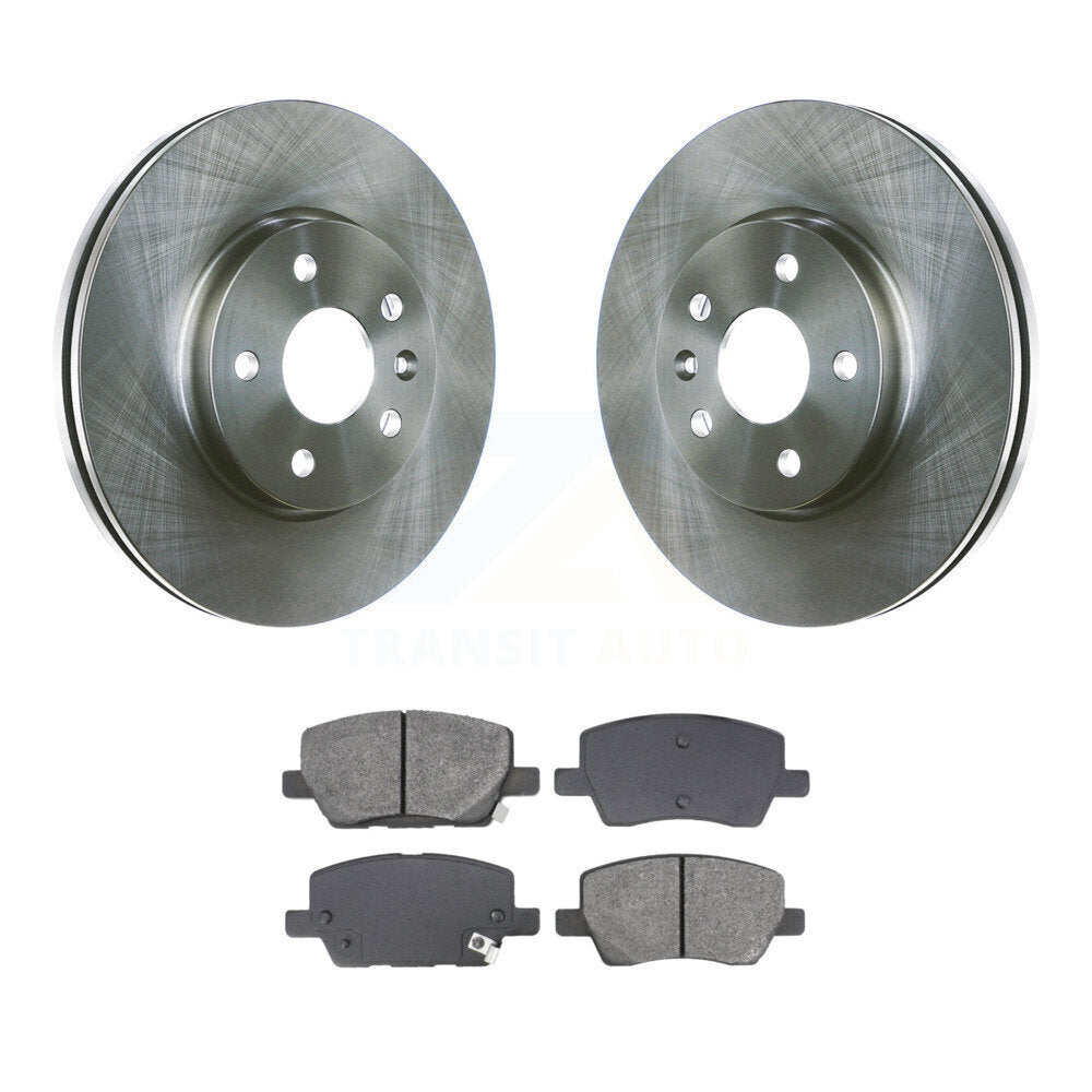 Disc Brake Rotors And Semi-Metallic Pads Front Kit For 2018-2020 Chevrolet Sonic