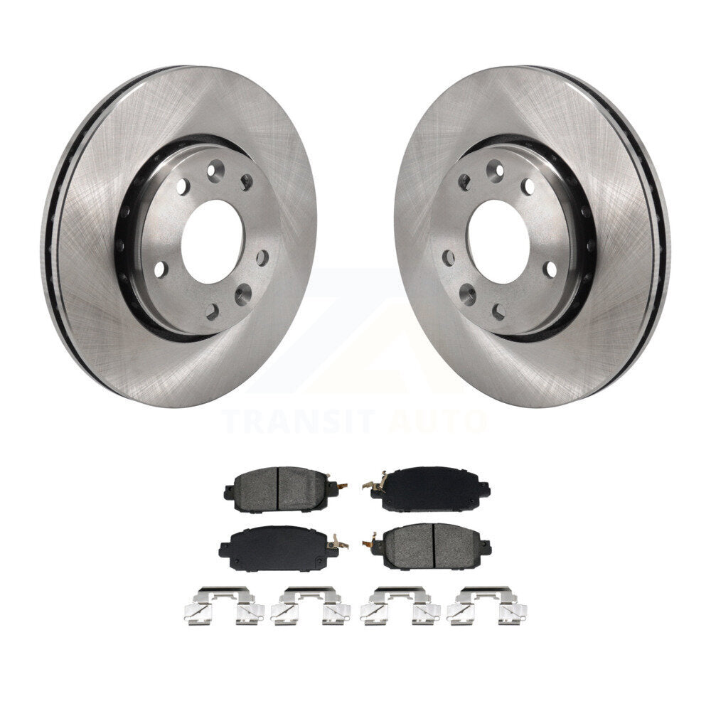 Disc Brake Rotors And Semi-Metallic Pads Front Kit For Nissan Kicks Sentra
