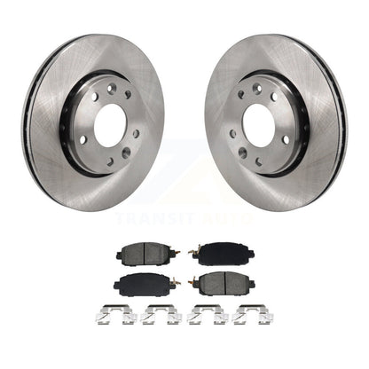 Disc Brake Rotors And Semi-Metallic Pads Front Kit For Nissan Kicks Sentra