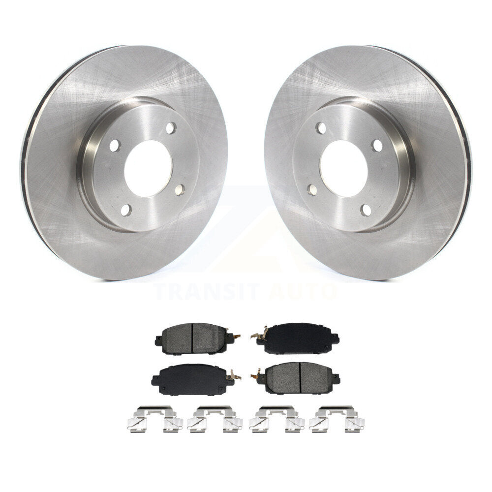 Disc Brake Rotors And Semi-Metallic Pad Front Kit For 2024 Nissan Sentra S SV SR