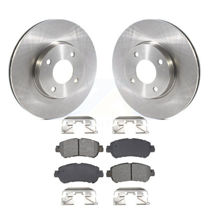 Disc Brake Rotors And Semi-Metallic Pads Front Kit For Nissan Kicks Versa