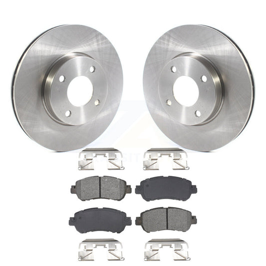 Disc Brake Rotors And Semi-Metallic Pads Front Kit For Nissan Kicks Versa