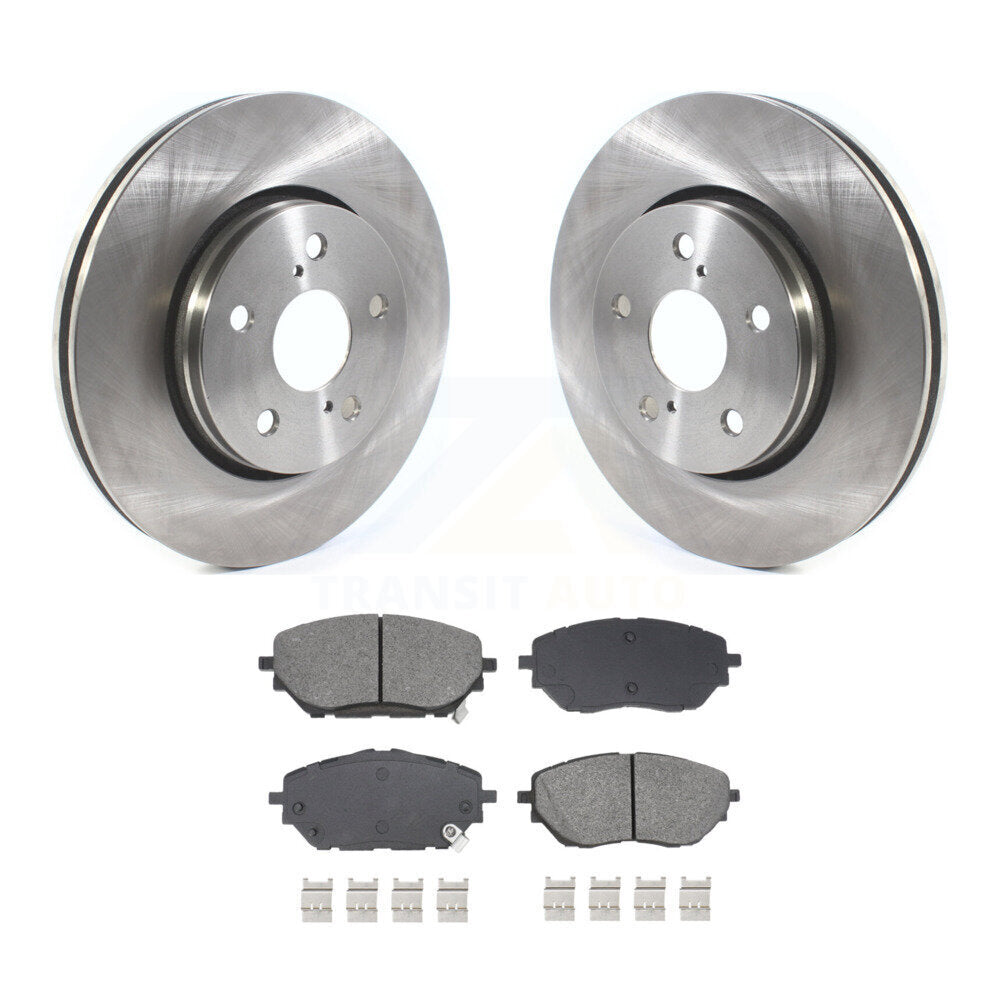 Disc Brake Rotors And Semi-Metallic Pads Front Kit For Toyota C-HR