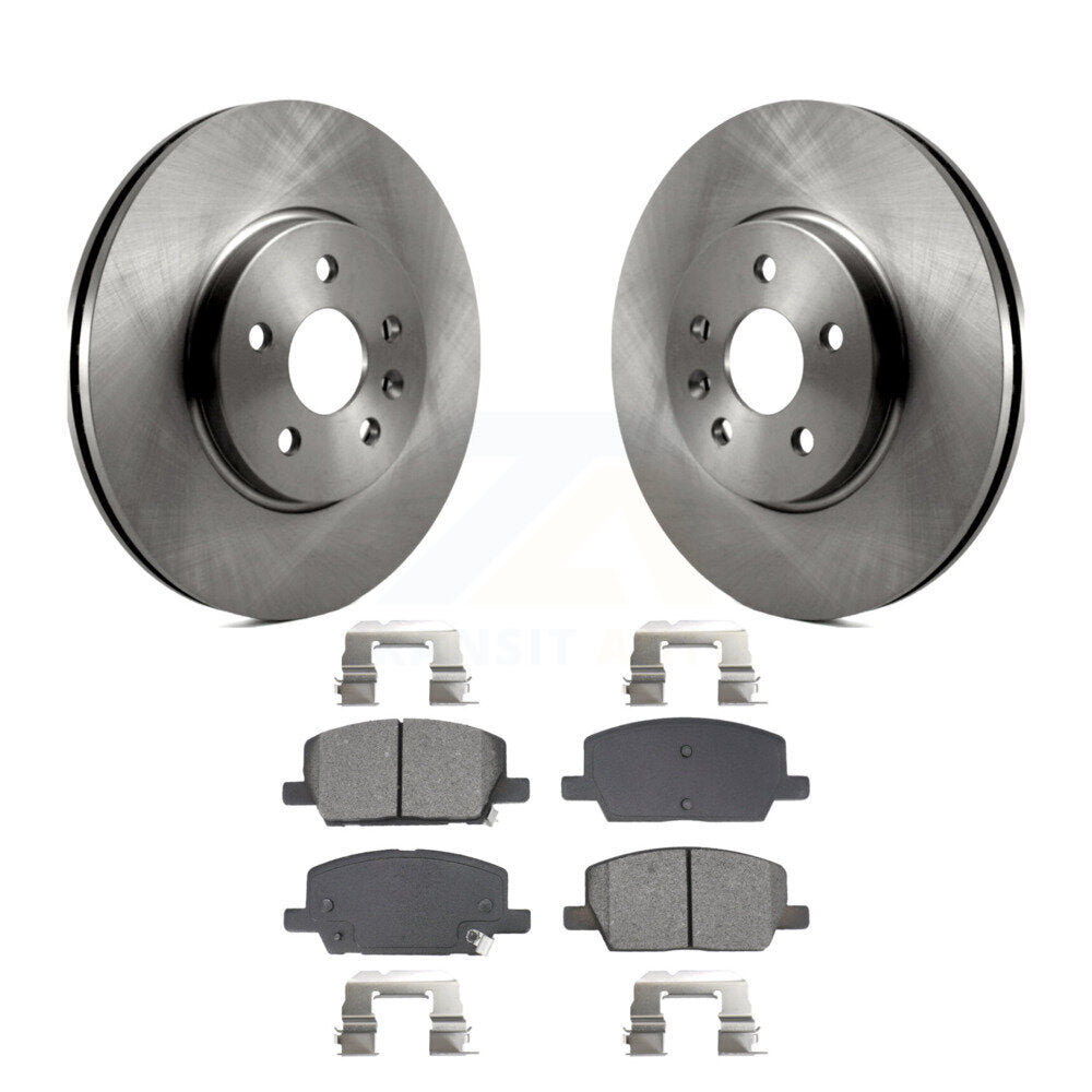 Disc Brake Rotor And Semi-Metallic Pad Front Kit For Buick Encore Chevrolet Trax