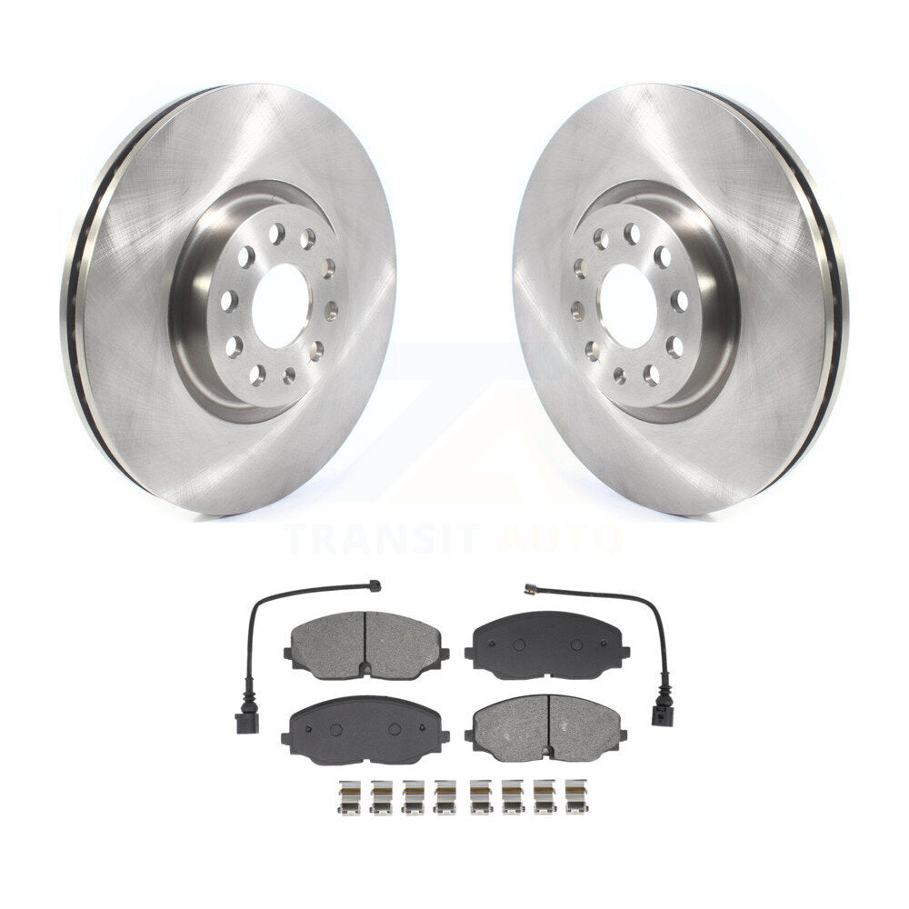 Disc Brake Rotors & Semi-Metallic Pad Front Kit For Volkswagen Atlas Cross Sport