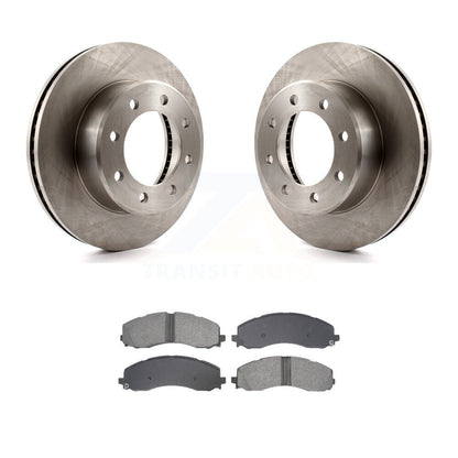 Disc Brake Rotors And Semi-Metallic Pads Front Kit For Ram 2500 3500