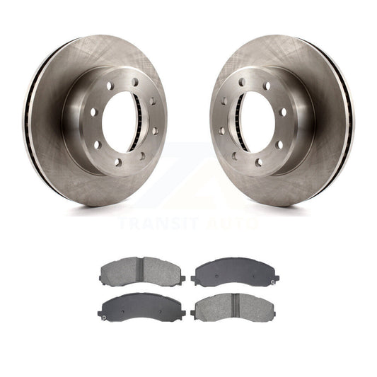 Disc Brake Rotors And Semi-Metallic Pads Front Kit For Ram 2500 3500