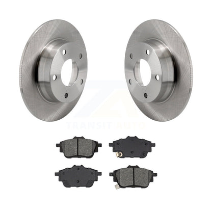Brake Rotors Semi-Metallic Pad Rear Kit For 20-23 Nissan Sentra Disc rear brakes