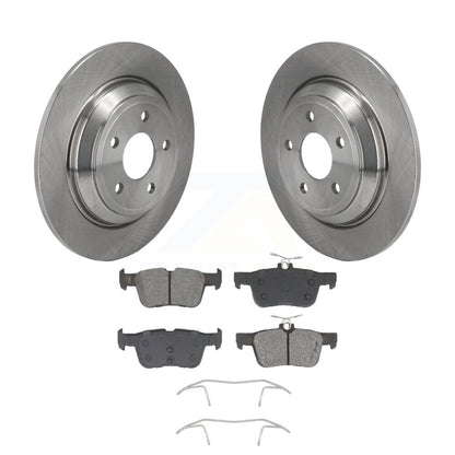 Disc Brake Rotor Semi-Metallic Pad Rear Kit For Ford Escape Bronco Sport Lincoln