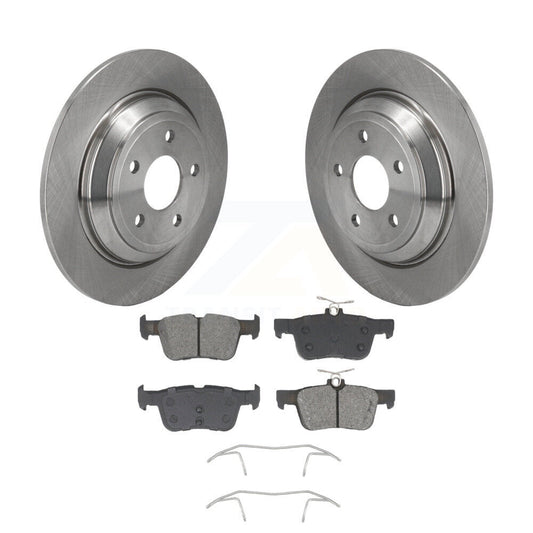Disc Brake Rotor Semi-Metallic Pad Rear Kit For Ford Escape Bronco Sport Lincoln