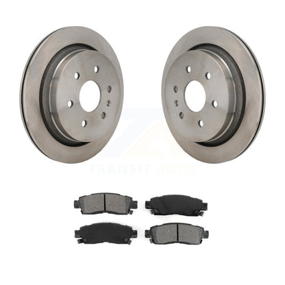 Disc Brake Rotors And Semi-Metallic Pads Rear Kit For Cadillac XTS