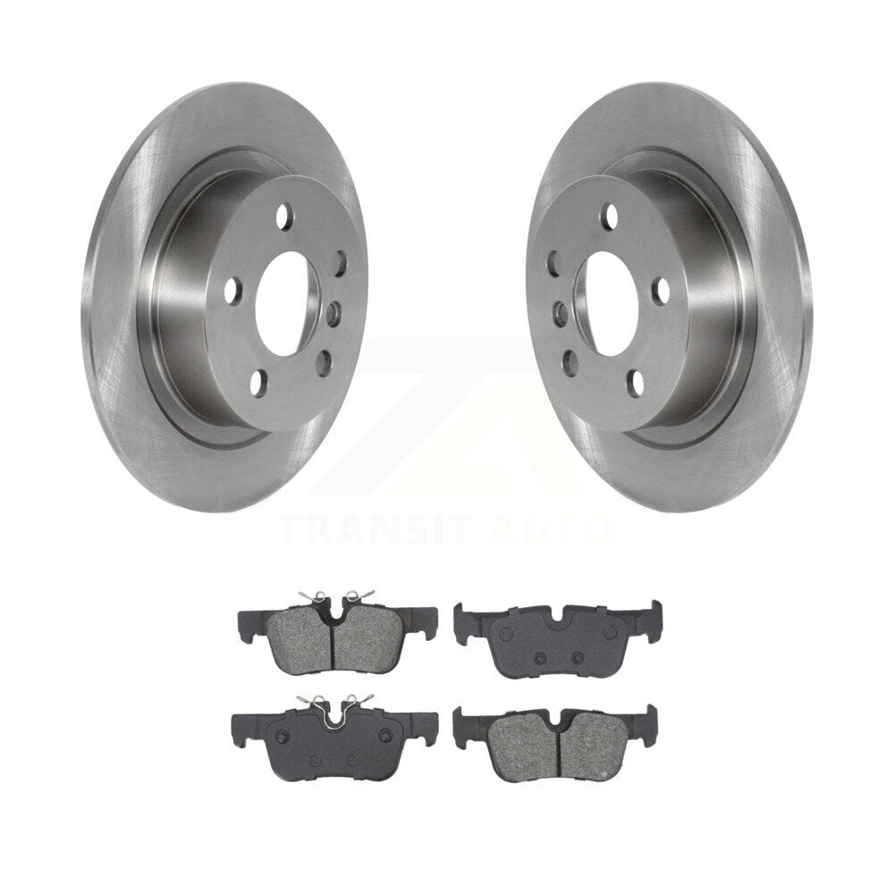Brake Rotor Semi-Metallic Pad Rear Kit For Mini Cooper Countryman Clubman BMW i3