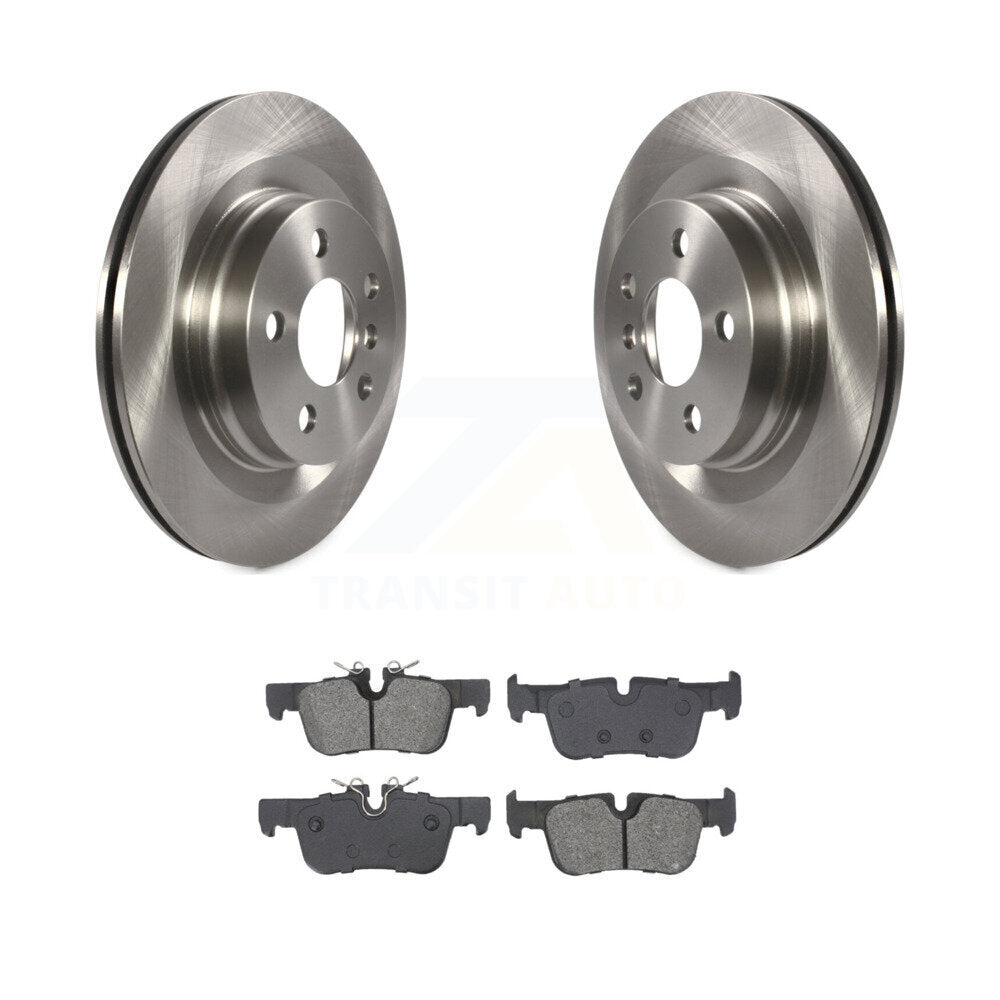 Brake Rotor Semi-Metallic Pad Rear Kit For BMW X1 Mini X2 Cooper Countryman 228i