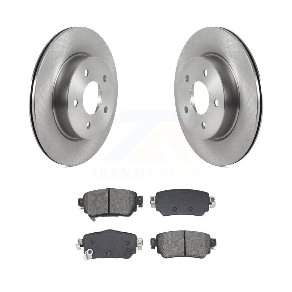 Disc Brake Rotors Semi-Metallic Pad Rear Kit For Nissan Rogue Sport Qashqai LEAF